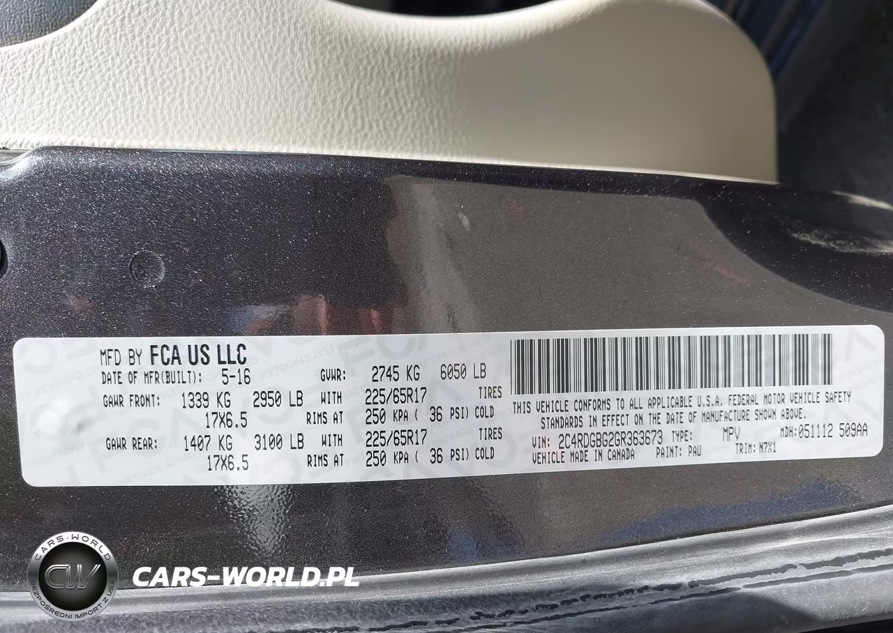 2016 Dodge Grand Caravan Se Plus VIN:2C4RDGBG2GR363673 - 9