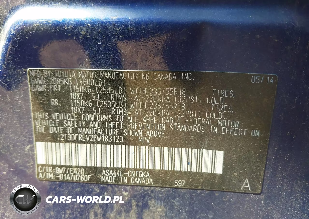 2014 Toyota Rav4 Limited VIN:2T3DFREV2EW183123 - 9