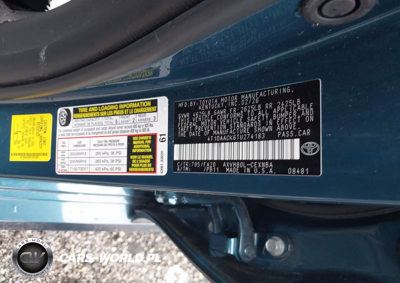 2026 Toyota Camry Le VIN:4T1DAACK6TU274183 - 9