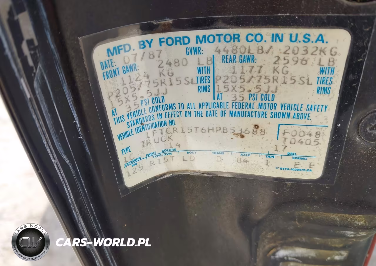 1987 Ford Ranger Super Cab VIN:1FTCR15T6HPB53688 - 9