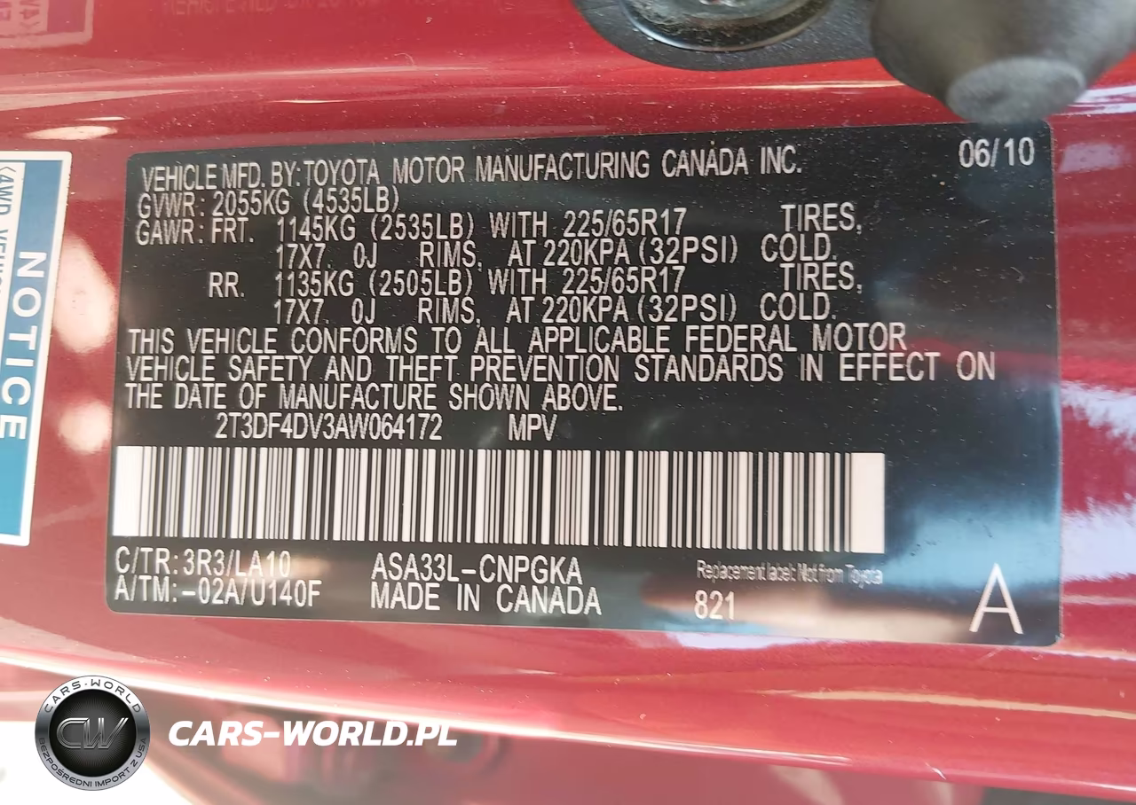 2010 Toyota Rav4 Limited VIN:2T3DF4DV3AW064172 - 9