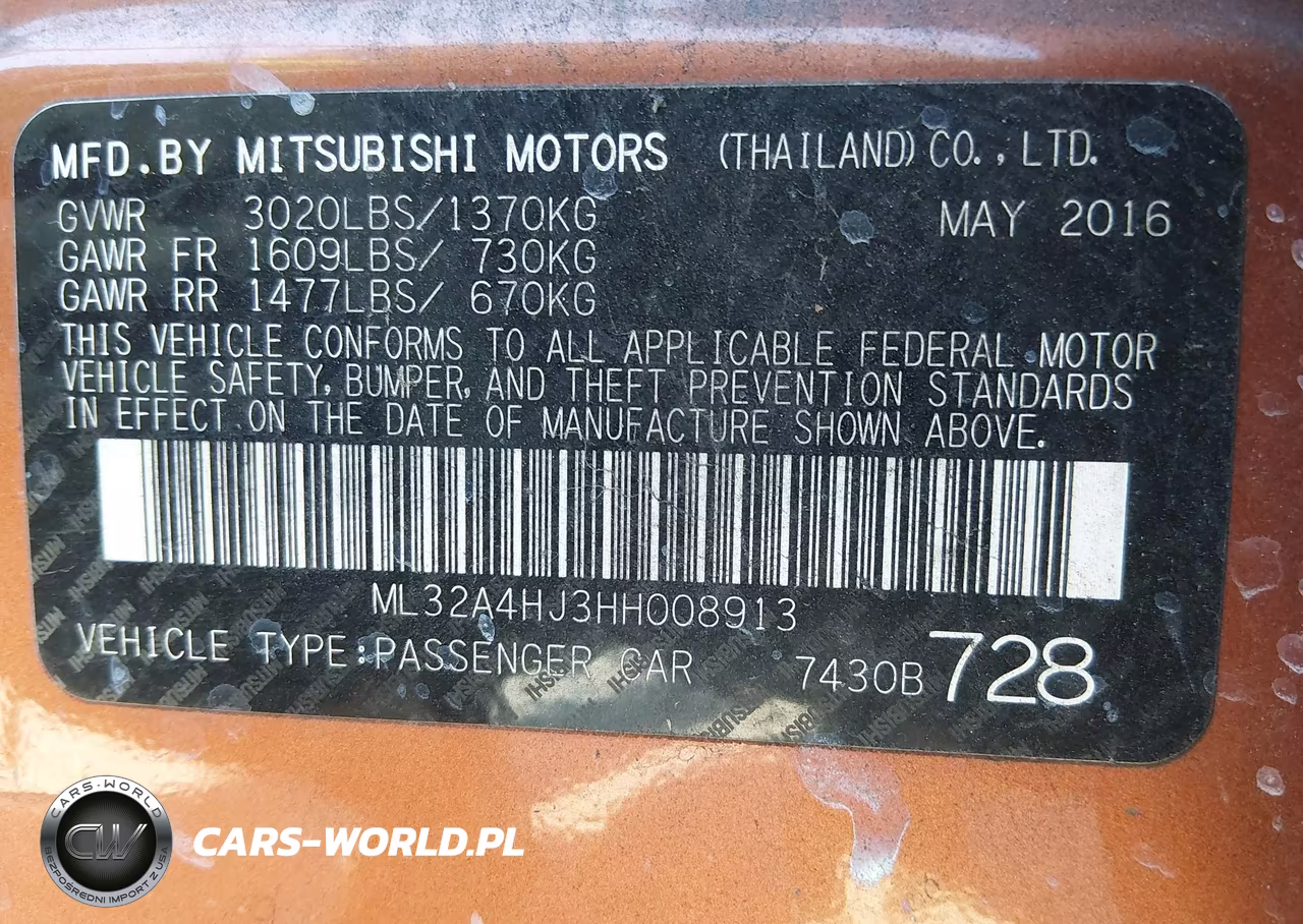 2017 Mitsubishi Mirage Se VIN:ML32A4HJ3HH008913 - 9