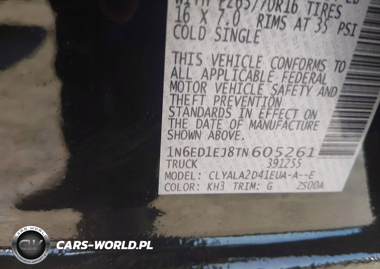 2026 Nissan Frontier S 4X4 VIN:1N6ED1EJ8TN605261 - 9