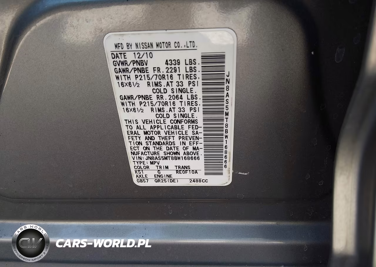 2011 Nissan Rogue S VIN:JN8AS5MT8BW168666 - 9