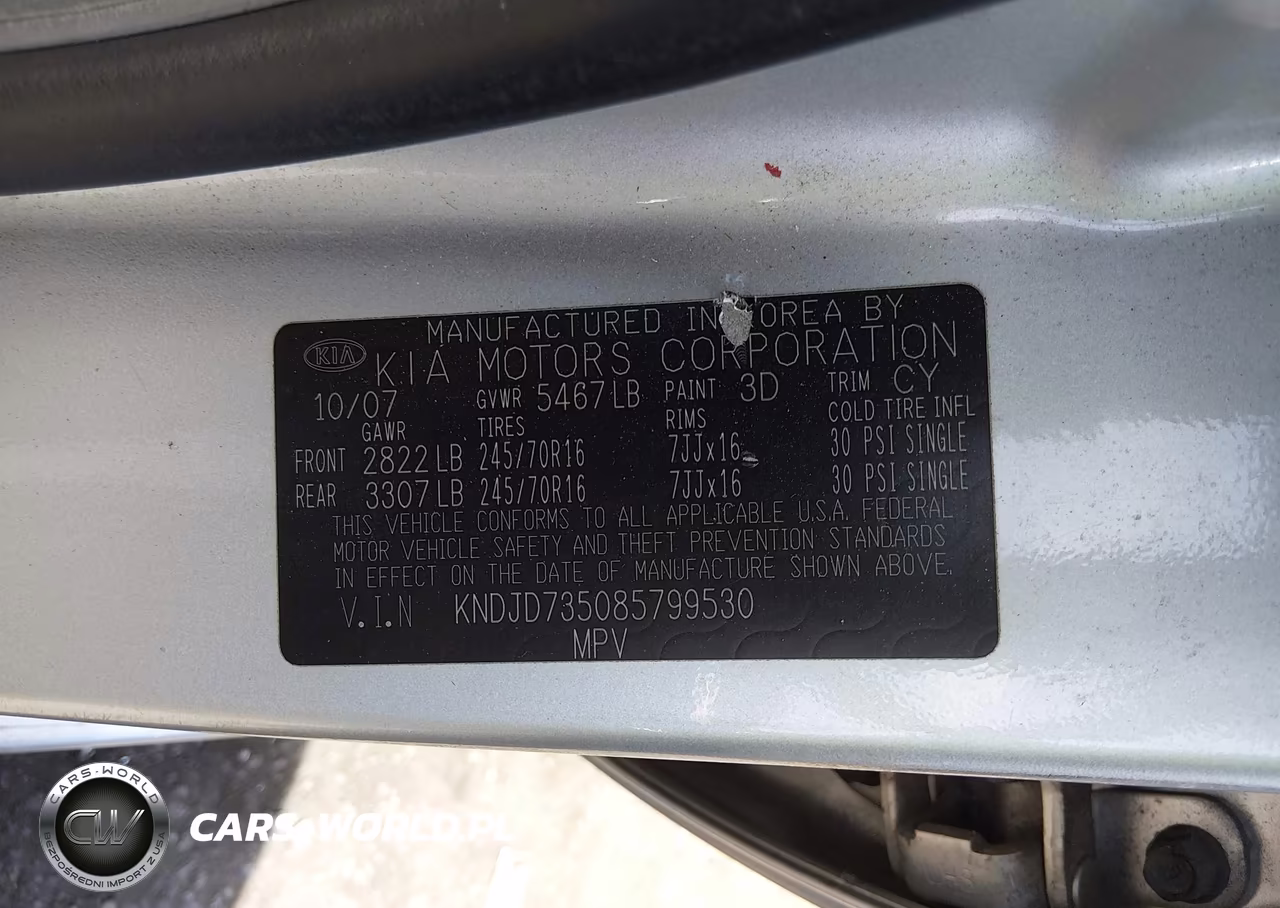 2008 Kia Sorento Lx Base VIN:KNDJD735085799530 - 9