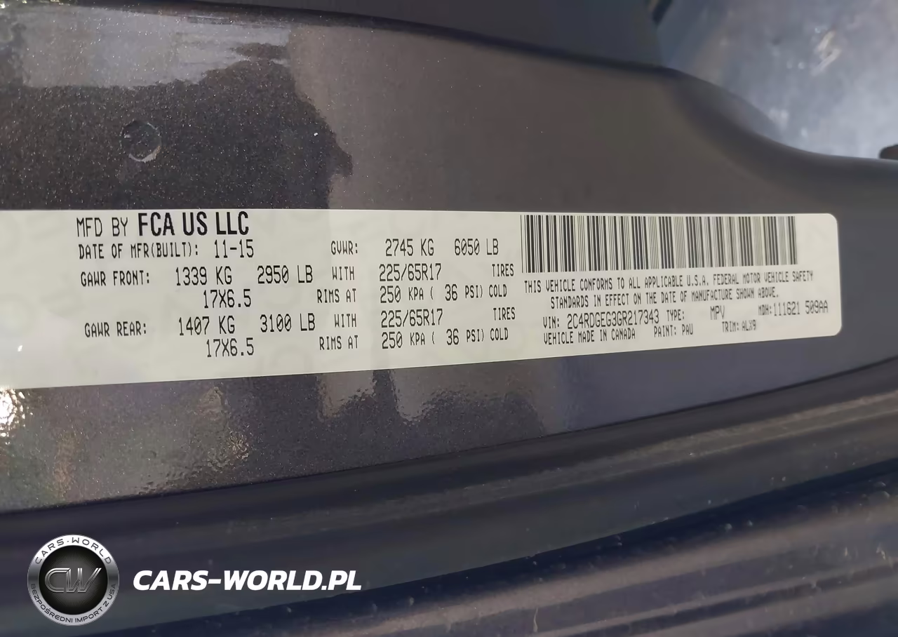 2016 Dodge Grand Caravan R-T VIN:2C4RDGEG3GR217343 - 9