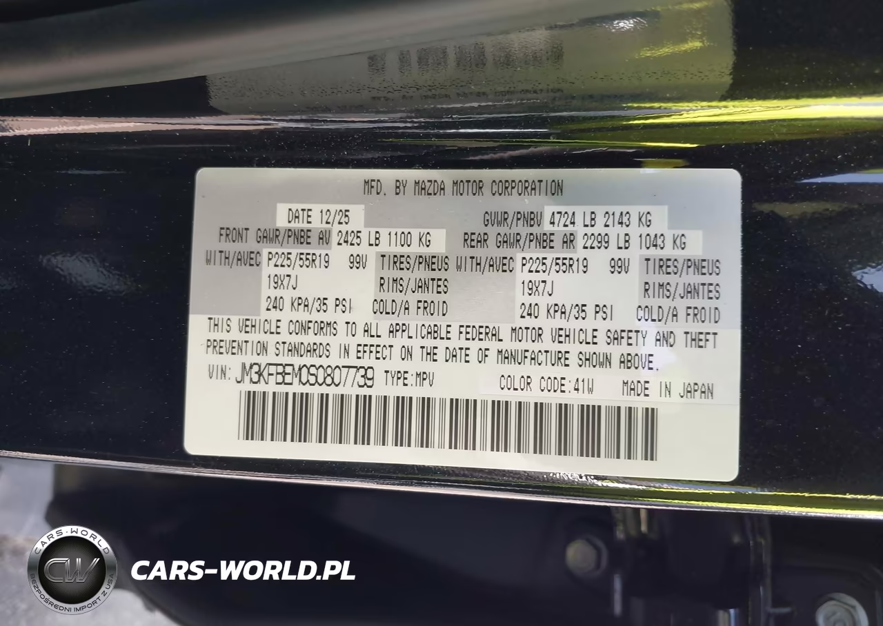 2025 Mazda Cx-5 2.5 S Premium Plus VIN:JM3KFBEM0S0807739 - 9