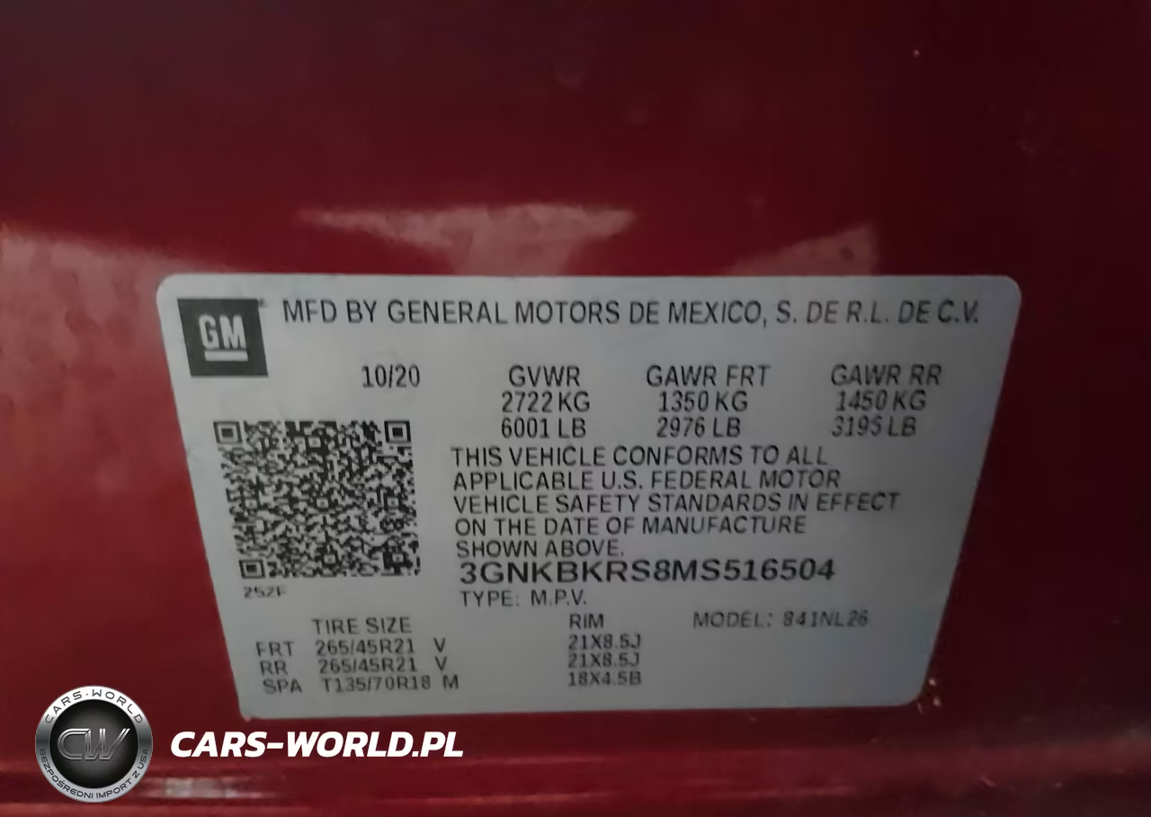 2021 Chevrolet Blazer Awd Rs VIN:3GNKBKRS8MS516504 - 9