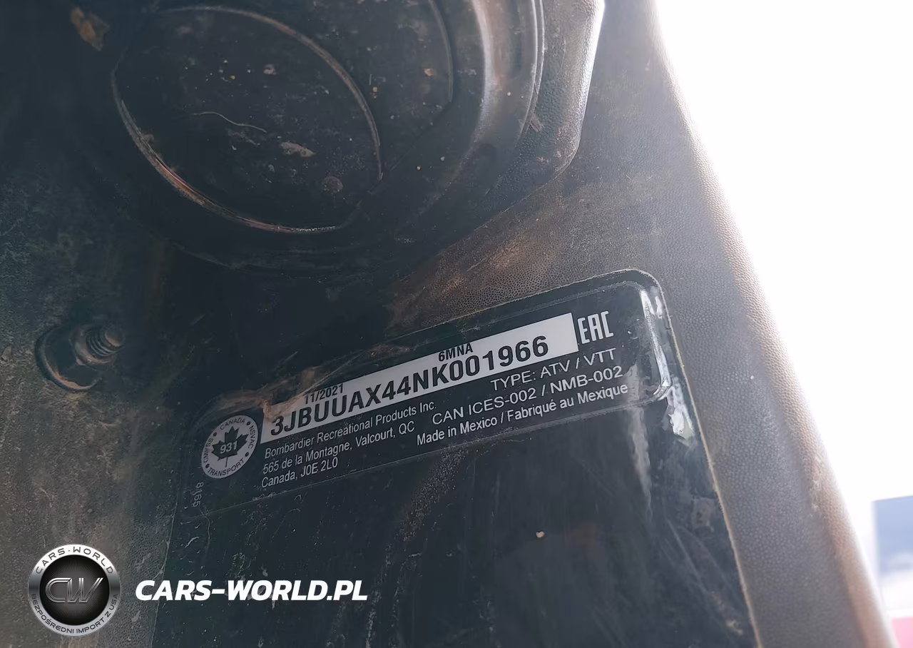 2022 Can-Am Defender Max Limited Cab Hd10 VIN:3JBUUAX44NK001966 - 10