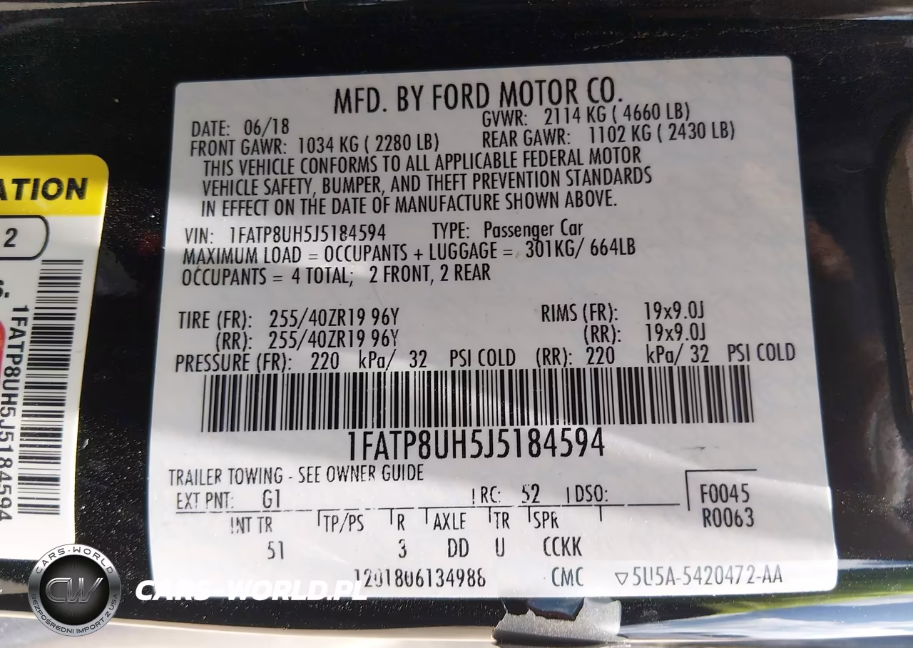 2018 Ford Mustang Ecoboost Premium VIN:1FATP8UH5J5184594 - 9