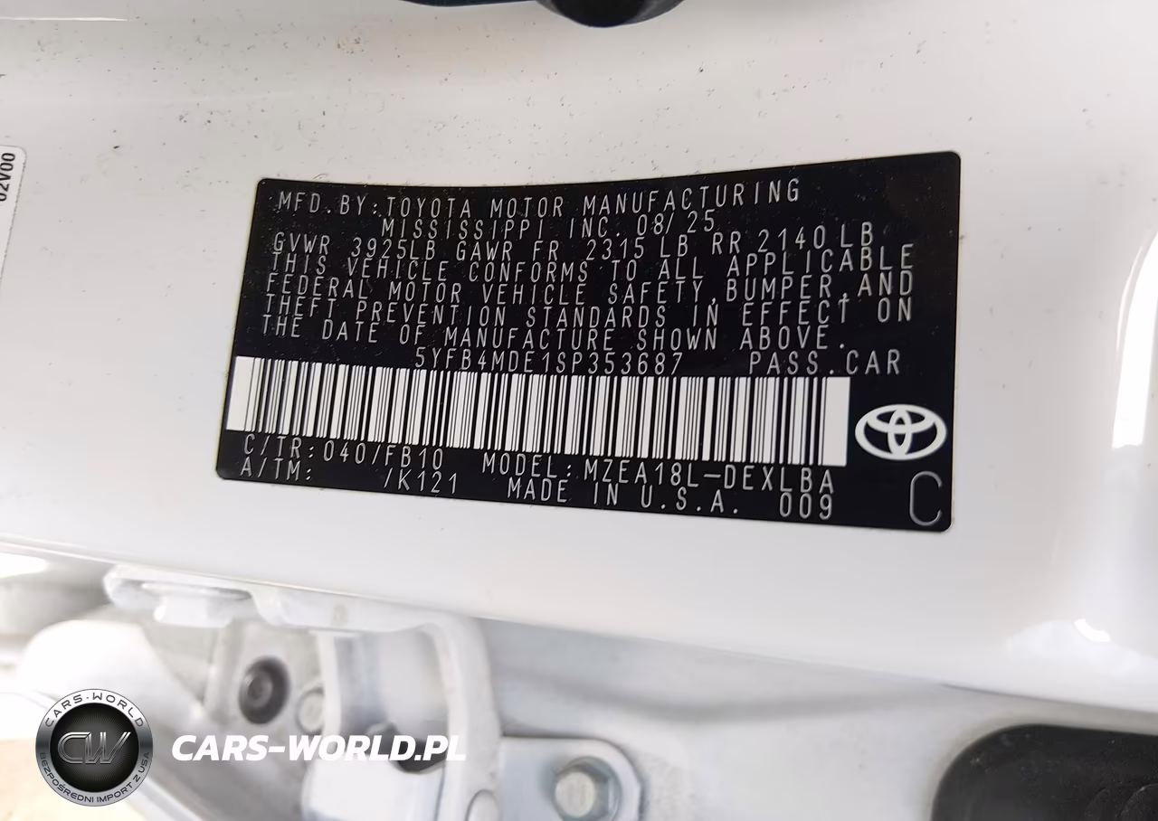 2025 Toyota Corolla Le VIN:5YFB4MDE1SP353687 - 9