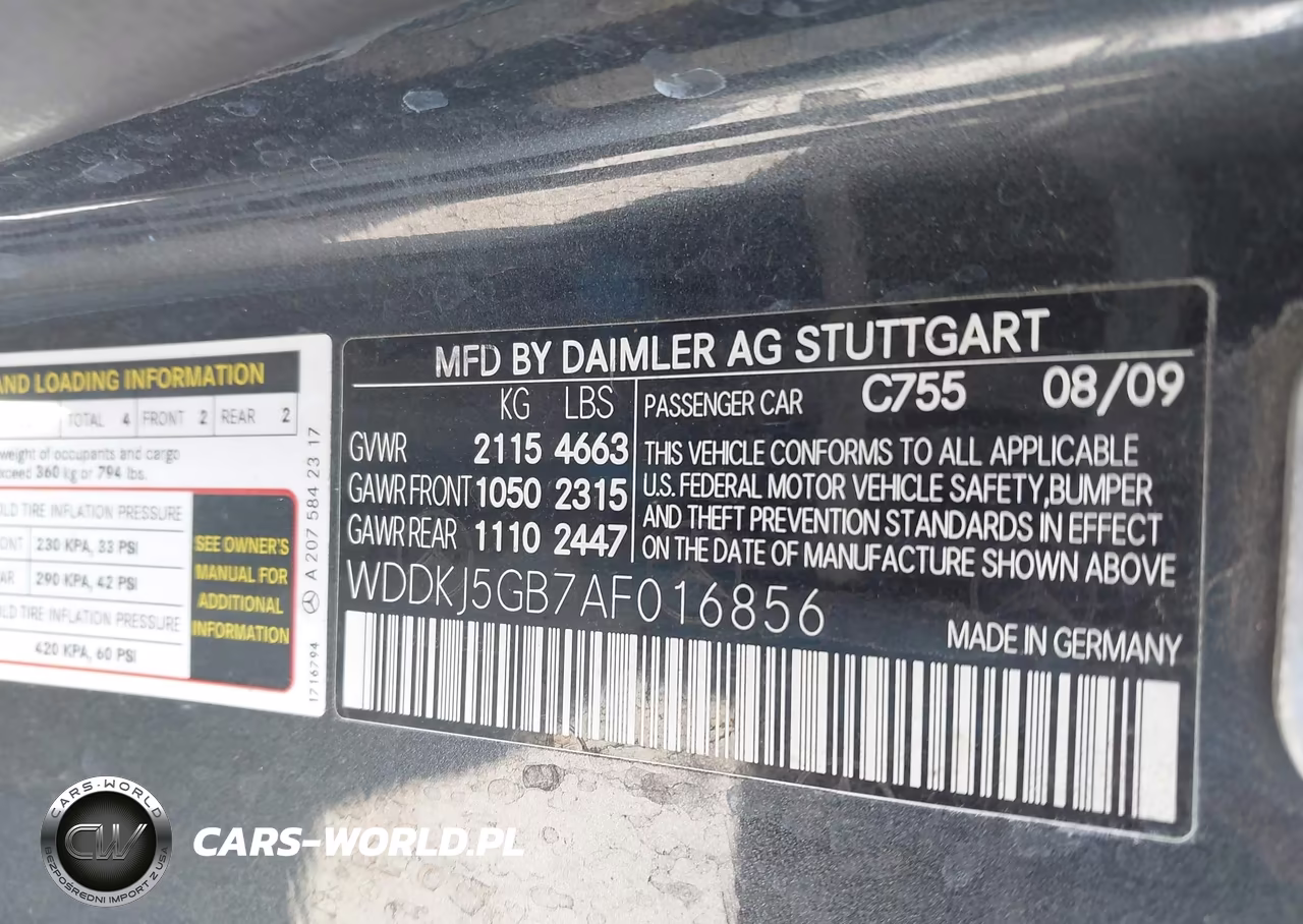 2010 Mercedes-Benz E 350 VIN:WDDKJ5GB7AF016856 - 9