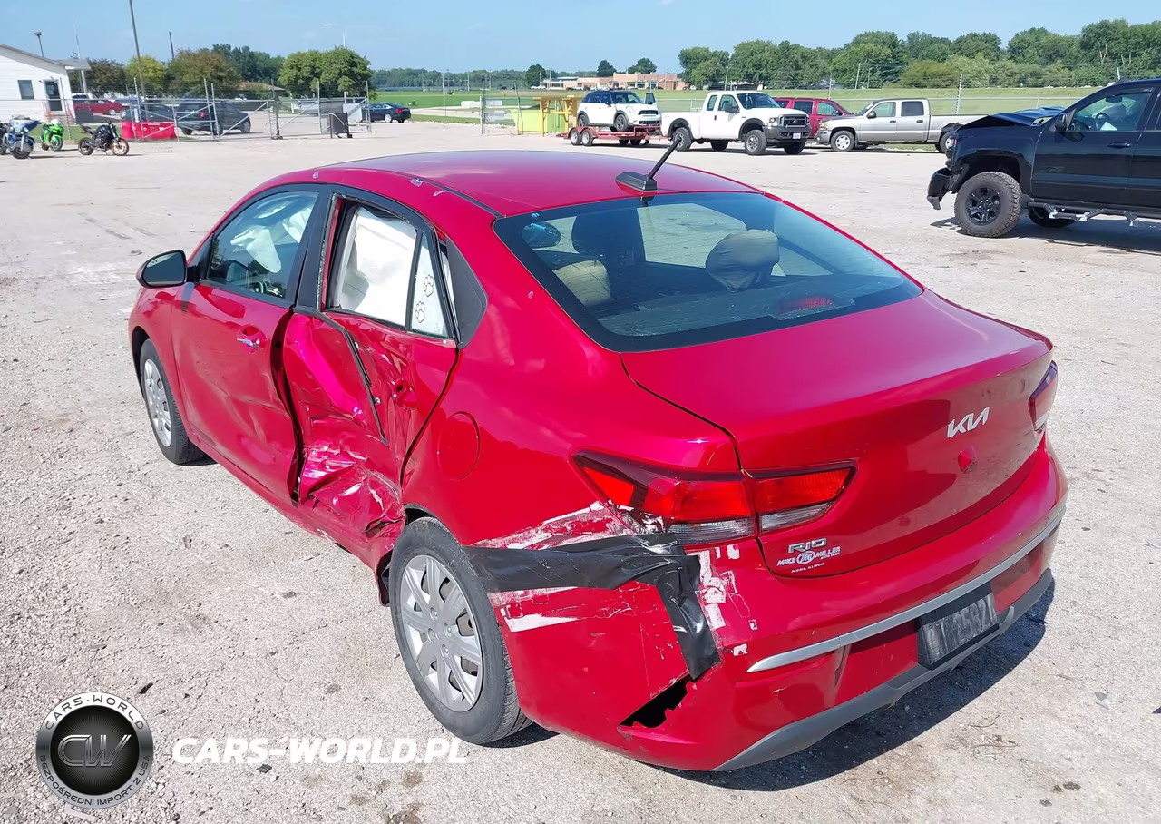2022 Kia Rio S VIN:3KPA24AD8NE458472 - 3