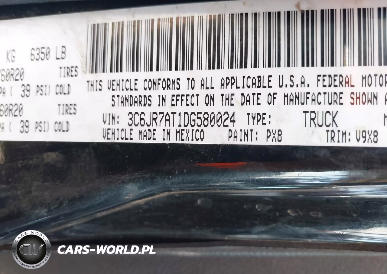 2013 Ram 1500 Express VIN:3C6JR7AT1DG580024 - 9