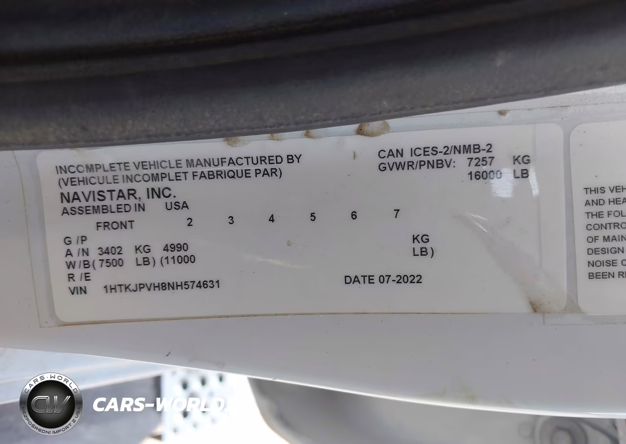 2022 Chevrolet Silverado 4500Hd 1Wt VIN:1HTKJPVH8NH574631 - 9