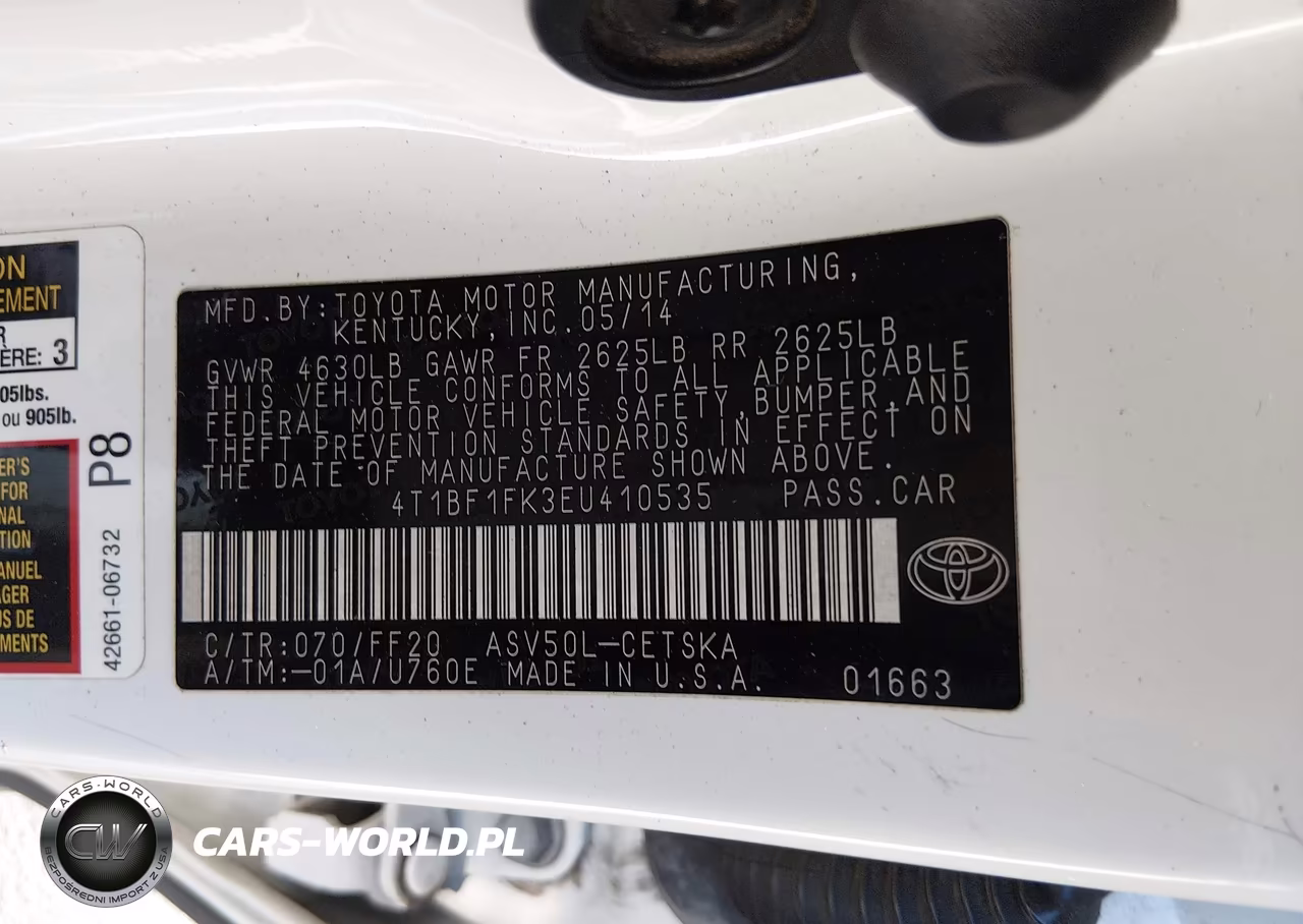 2014 Toyota Camry Se Sport VIN:4T1BF1FK3EU410535 - 9