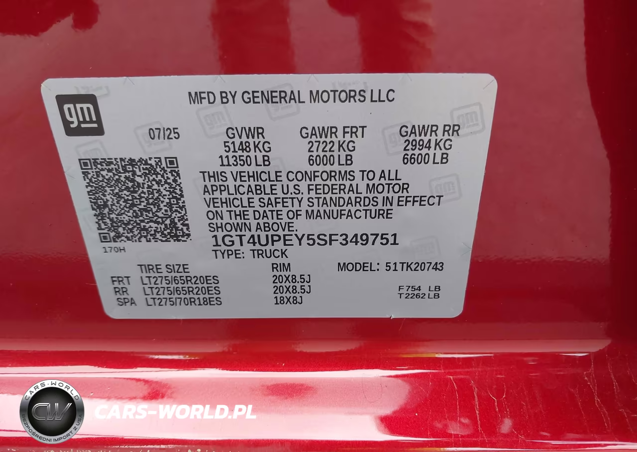2025 GMC Sierra 2500Hd 4Wd Standard Bed At4 VIN:1GT4UPEY5SF349751 - 9