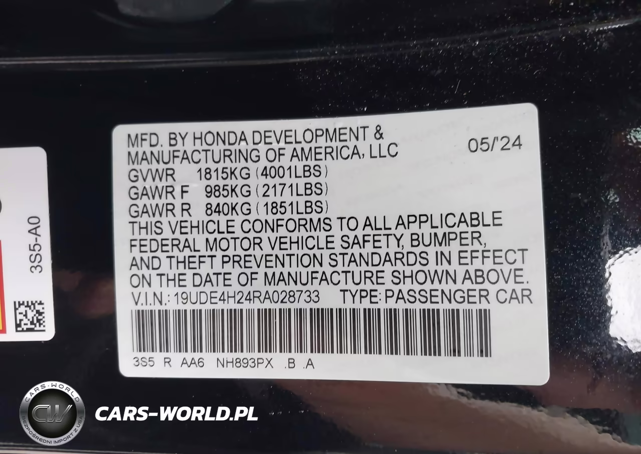 2024 Acura Integra VIN:19UDE4H24RA028733 - 9