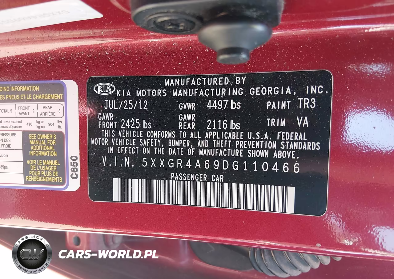 2013 Kia Optima Sx VIN:5XXGR4A69DG110466 - 9