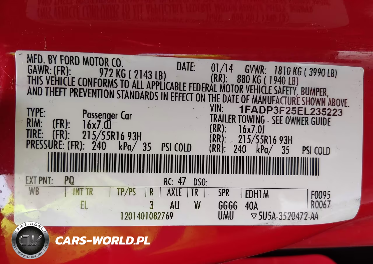 2014 Ford Focus Se VIN:1FADP3F25EL235223 - 9