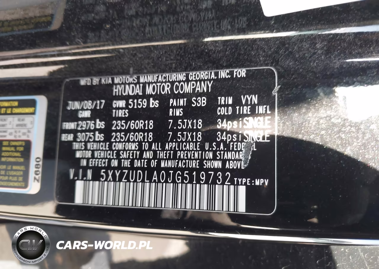 2018 Hyundai Santa Fe Sport 2.0T VIN:5XYZUDLA0JG519732 - 9