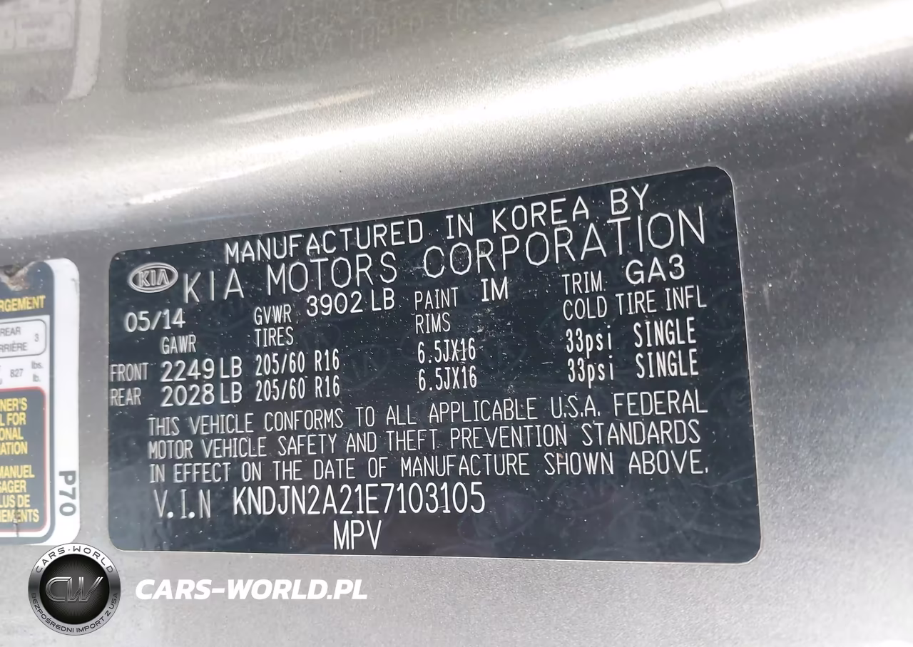 2014 Kia Soul VIN:KNDJN2A21E7103105 - 9