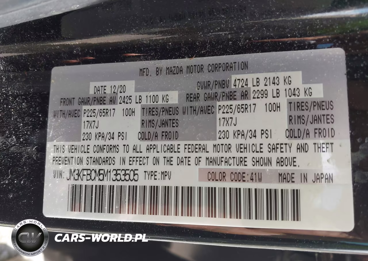 2021 Mazda Cx-5 Touring VIN:JM3KFBCM5M1353505 - 9