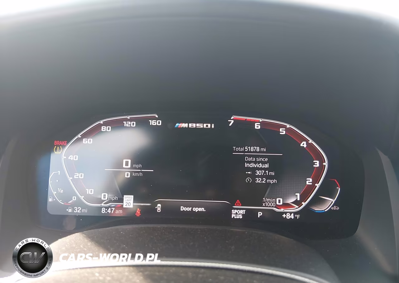 2021 BMW M850I Gtan Coupe xDrive VIN:WBAGV8C02MCG00968 - 7