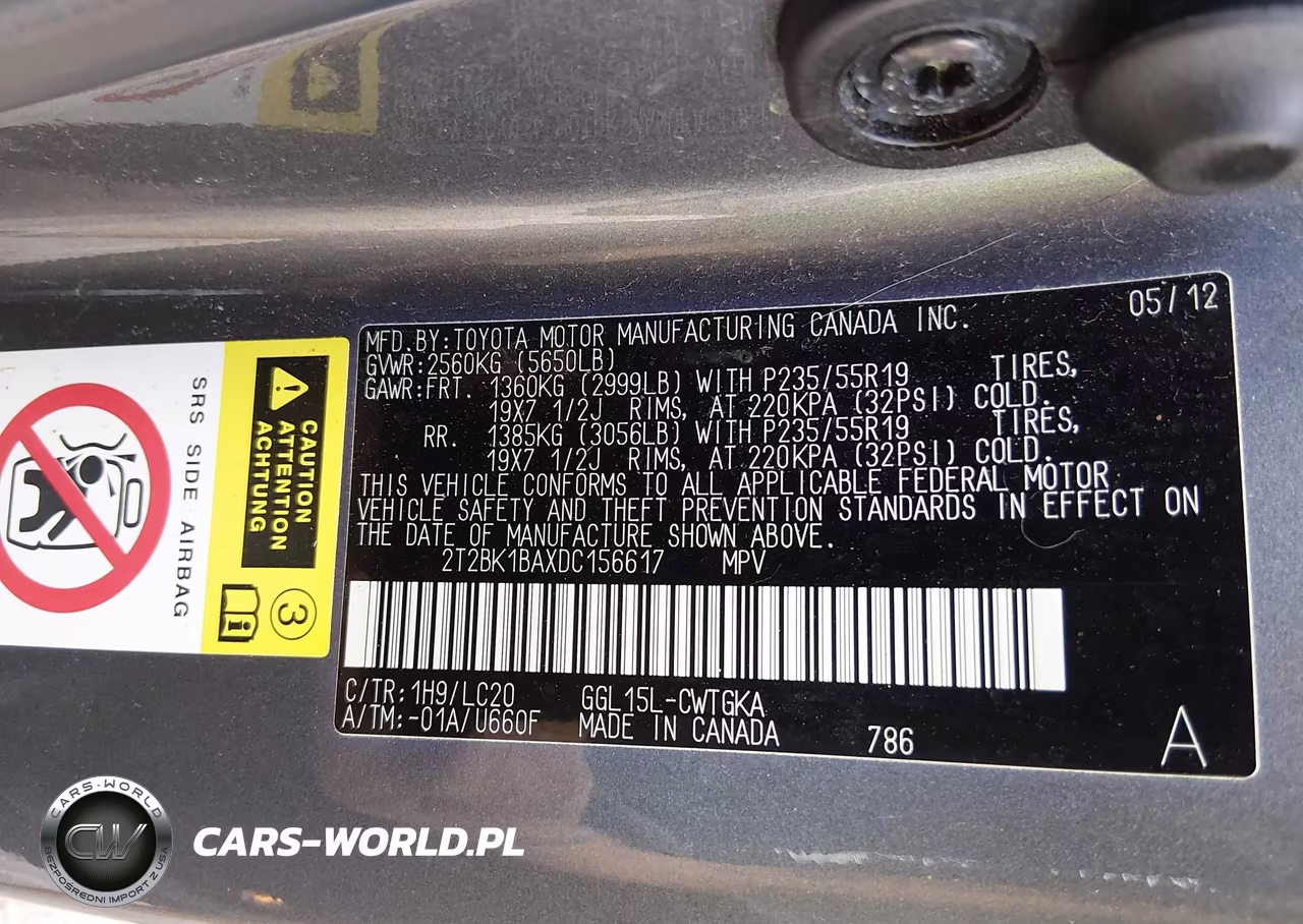 2013 Lexus Rx 350 VIN:2T2BK1BAXDC156617 - 9