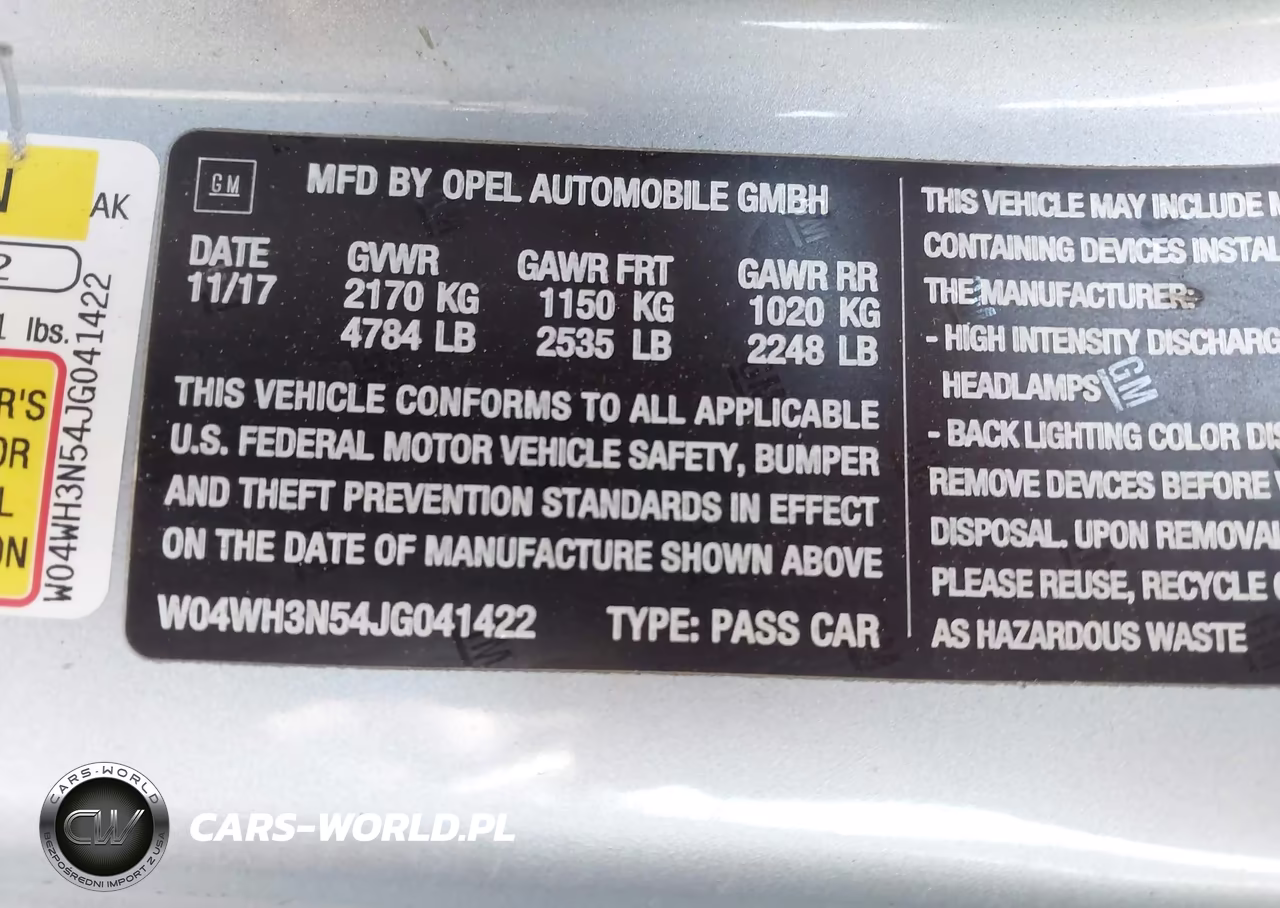 2018 Buick Cascada Premium VIN:W04WH3N54JG041422 - 9