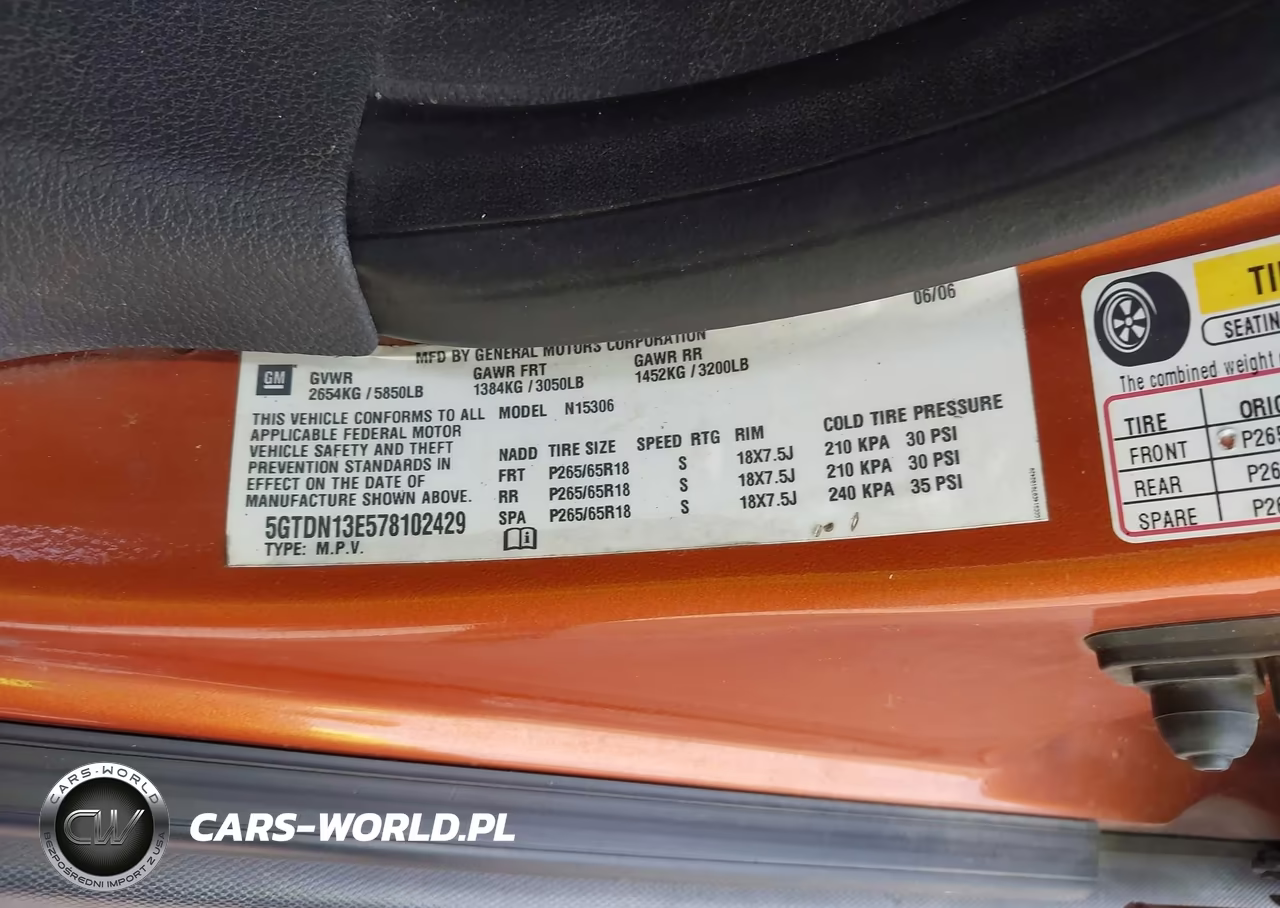 2007 Hummer H3 Suv VIN:5GTDN13E578102429 - 9