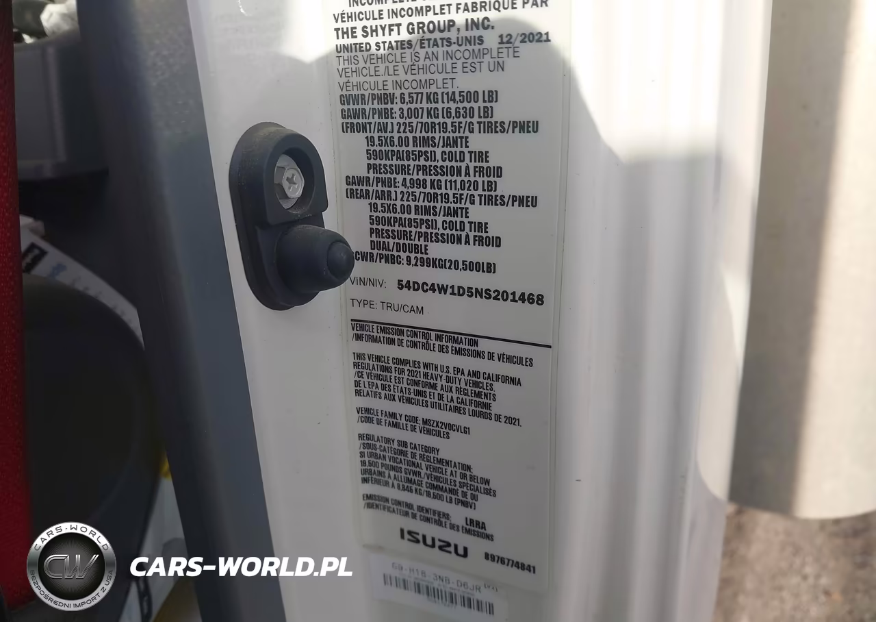 2022 Isuzu Npr Hd VIN:54DC4W1D5NS201468 - 8
