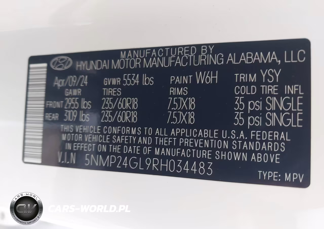 2024 Hyundai Santa Fe Sel VIN:5NMP24GL9RH034483 - 9