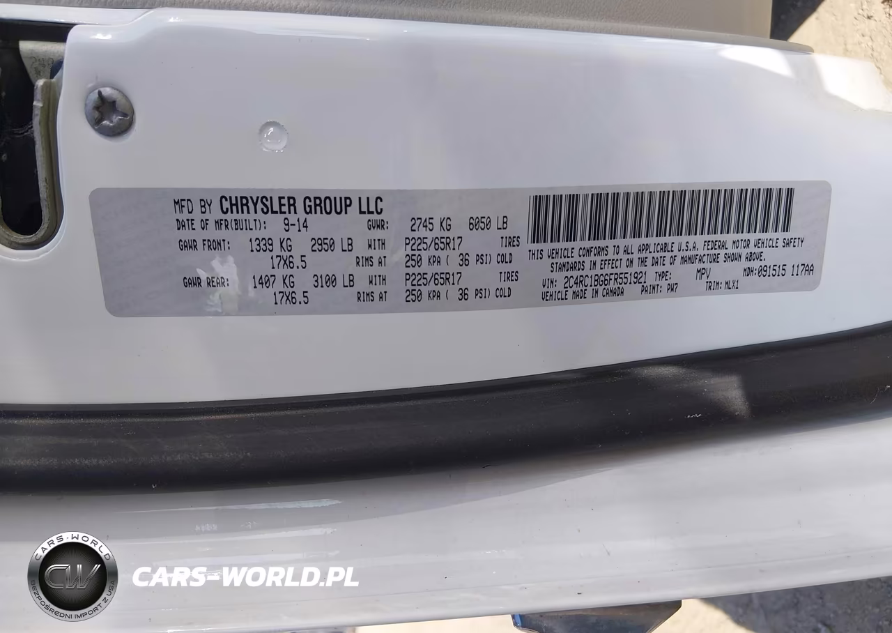 2015 Chrysler Town & Country Touring VIN:2C4RC1BG6FR551921 - 9