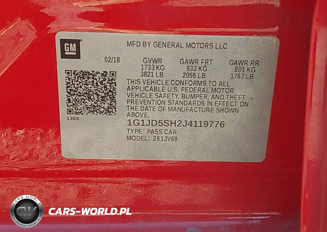2018 Chevrolet Sonic Lt Auto VIN:1G1JD5SH2J4119776 - 9