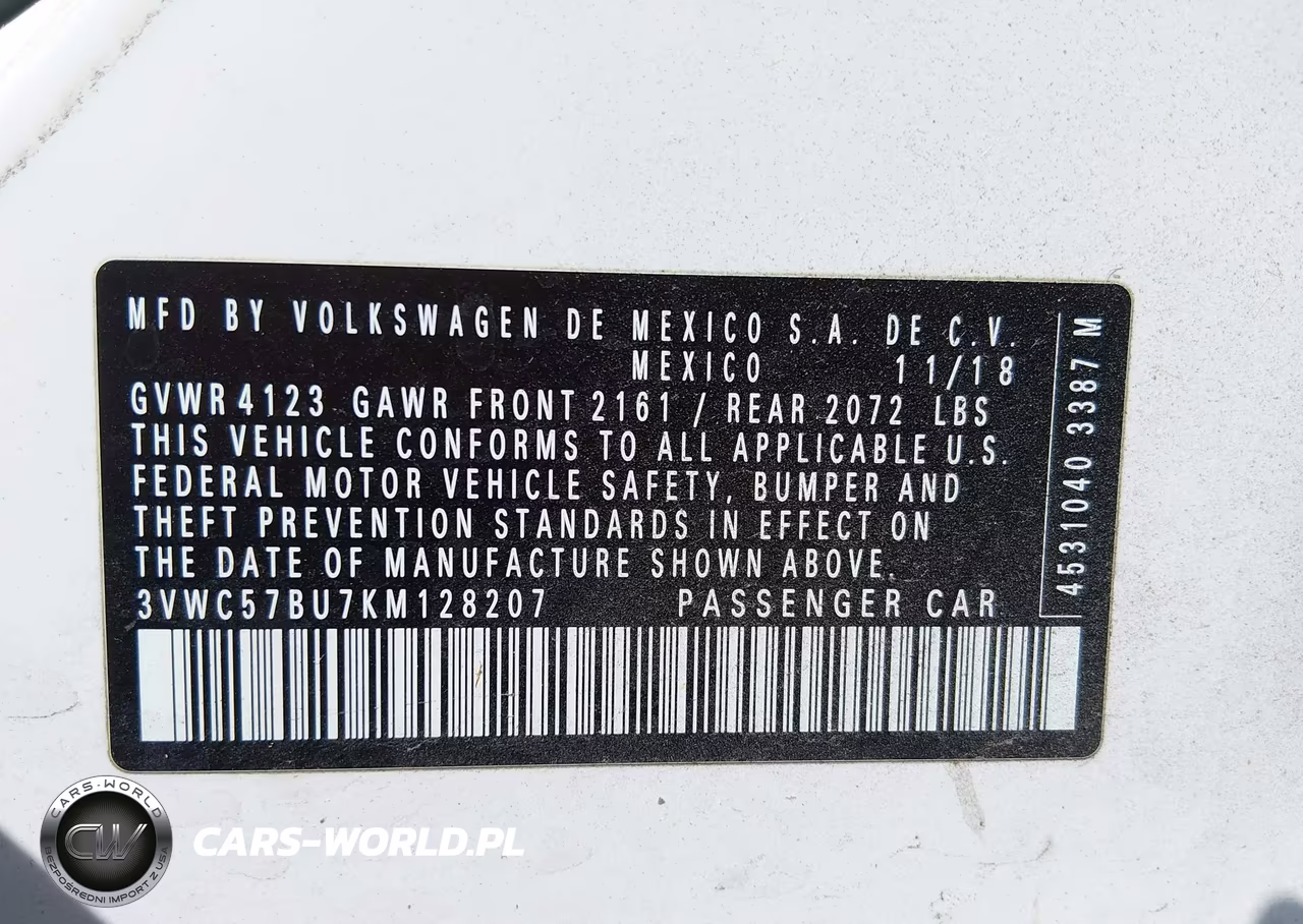 2019 Volkswagen Jetta 1.4T R-Line-1.4T S-1.4T Se VIN:3VWC57BU7KM128207 - 9