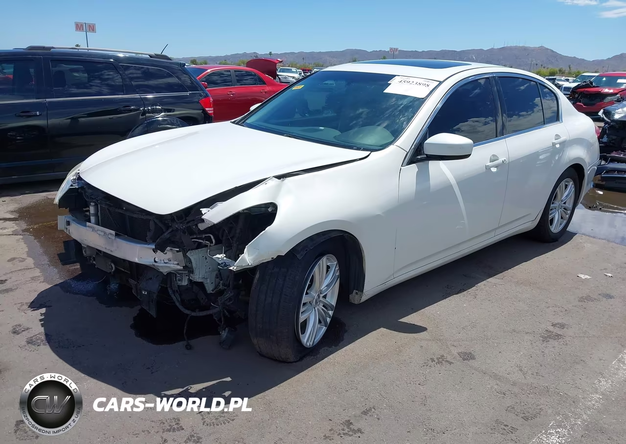2012 Infiniti G25X VIN:JN1DV6AR3CM862258 - 2