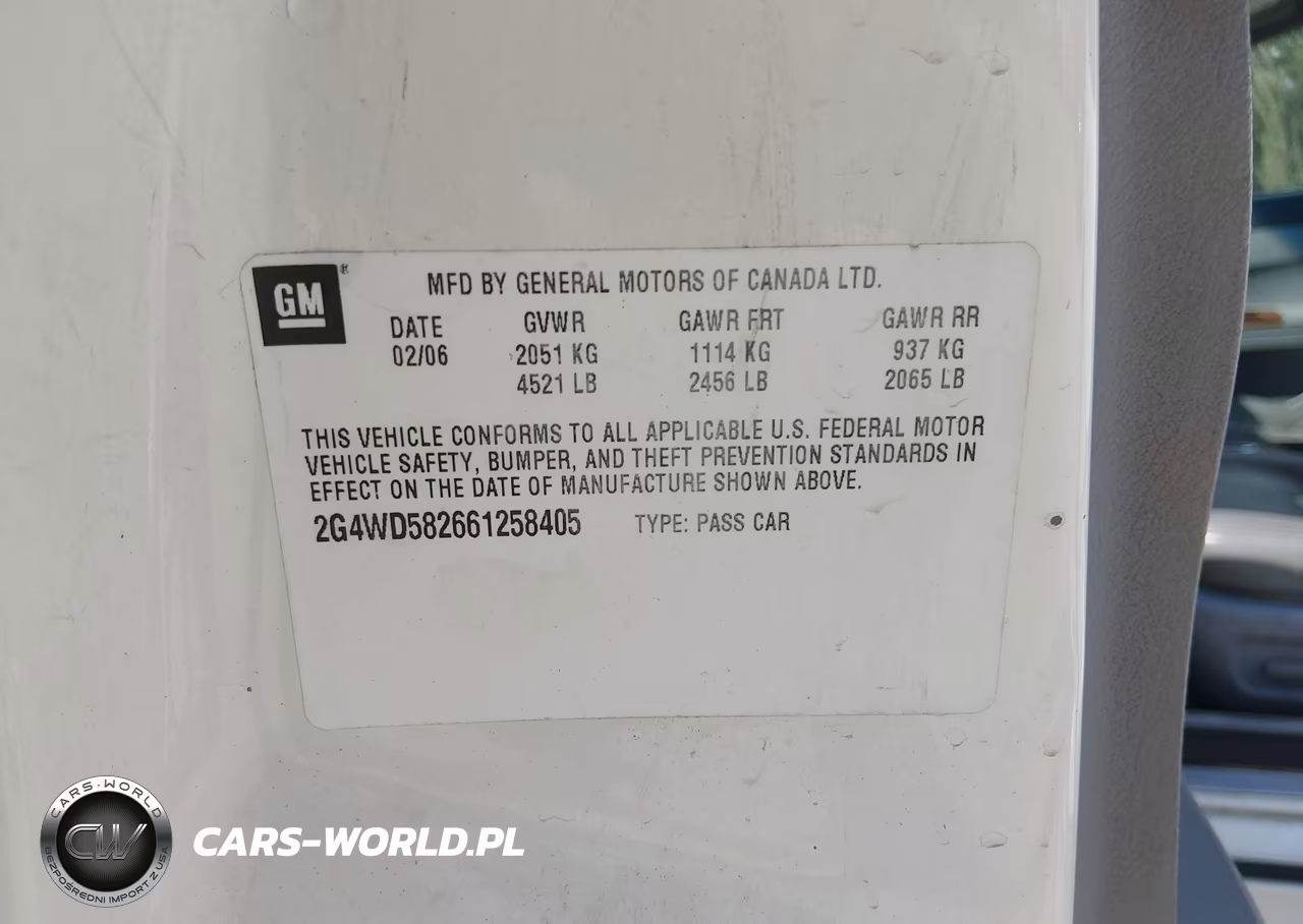 2006 Buick Lacrosse Cxl VIN:2G4WD582661258405 - 9