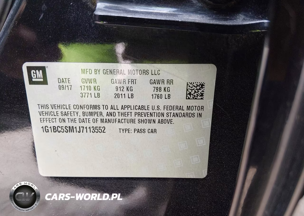 2018 Chevrolet Cruze Ls Auto VIN:1G1BC5SM1J7113552 - 9