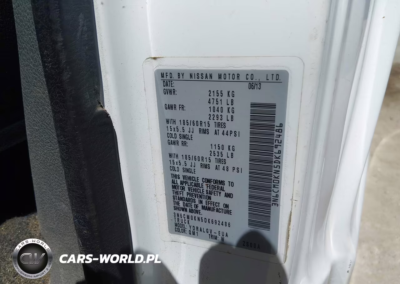 2013 Nissan Nv200 Sv VIN:3N6CM0KN5DK692486 - 9