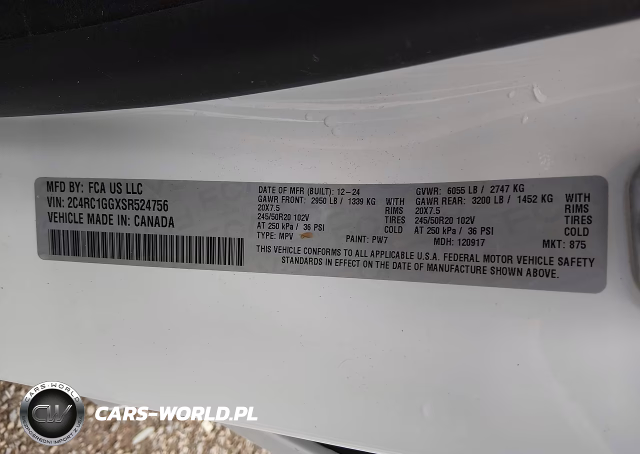 2025 Chrysler Pacifica Limited VIN:2C4RC1GGXSR524756 - 9