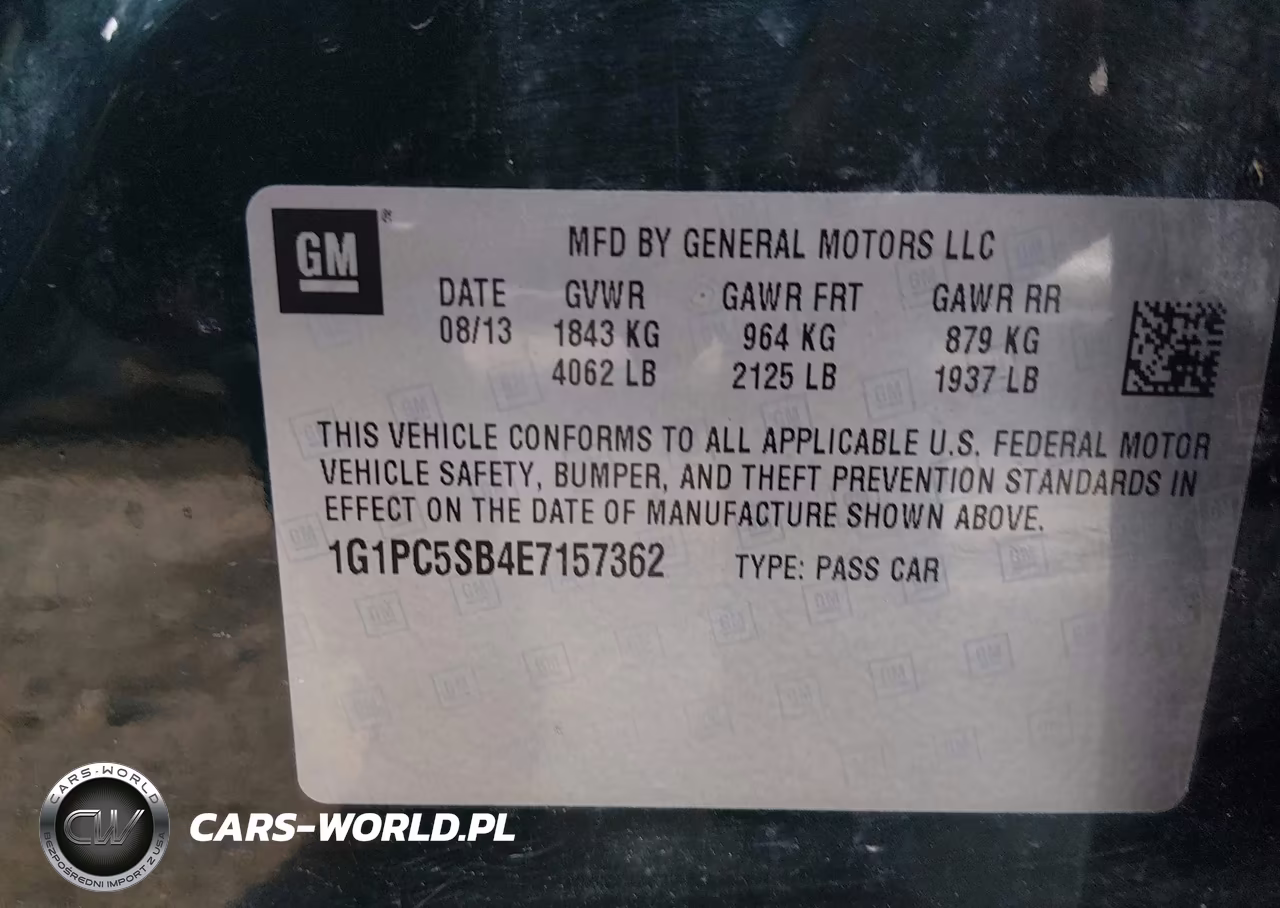 2014 Chevrolet Cruze 1Lt Auto VIN:1G1PC5SB4E7157362 - 9