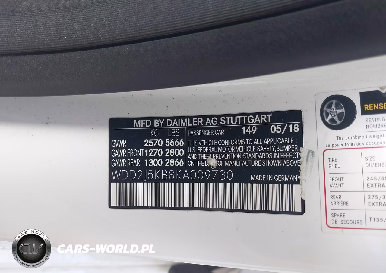 2019 Mercedes-Benz Cls 450 4Matic VIN:WDD2J5KB8KA009730 - 9