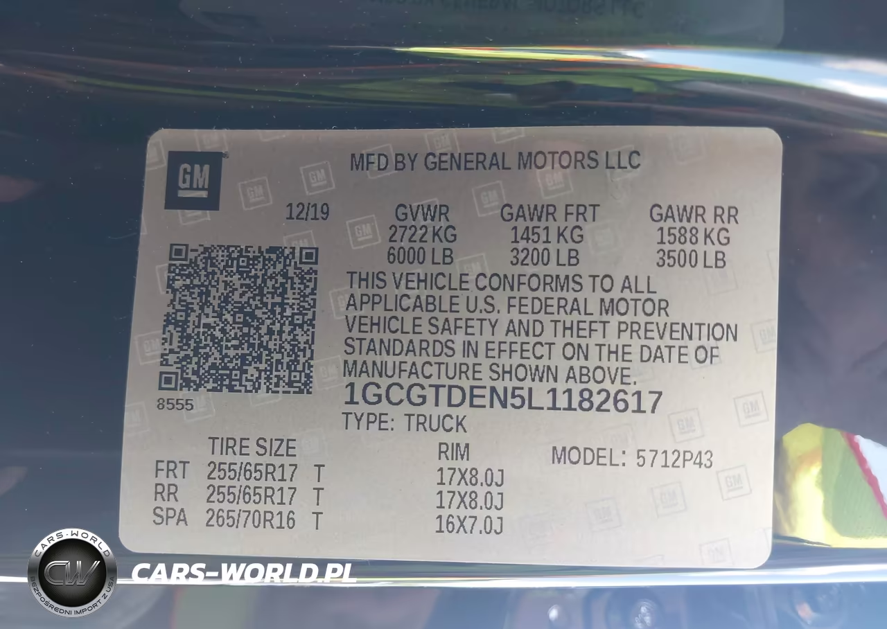 2020 Chevrolet Colorado 4Wd Short Box Z71 VIN:1GCGTDEN5L1182617 - 9