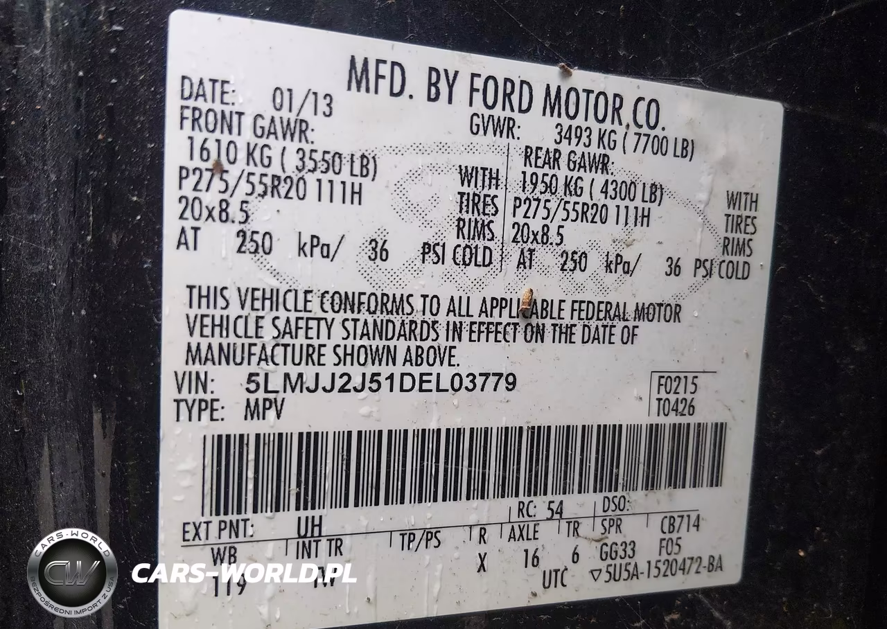 2013 Lincoln Navigator VIN:5LMJJ2J51DEL03779 - 9