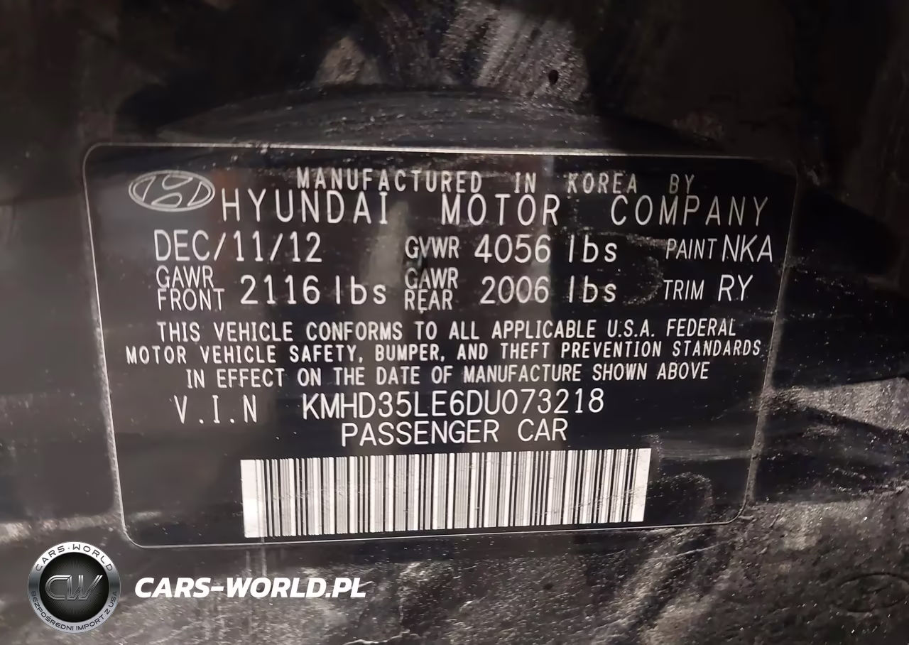 2013 Hyundai Elantra Gt VIN:KMHD35LE6DU073218 - 9