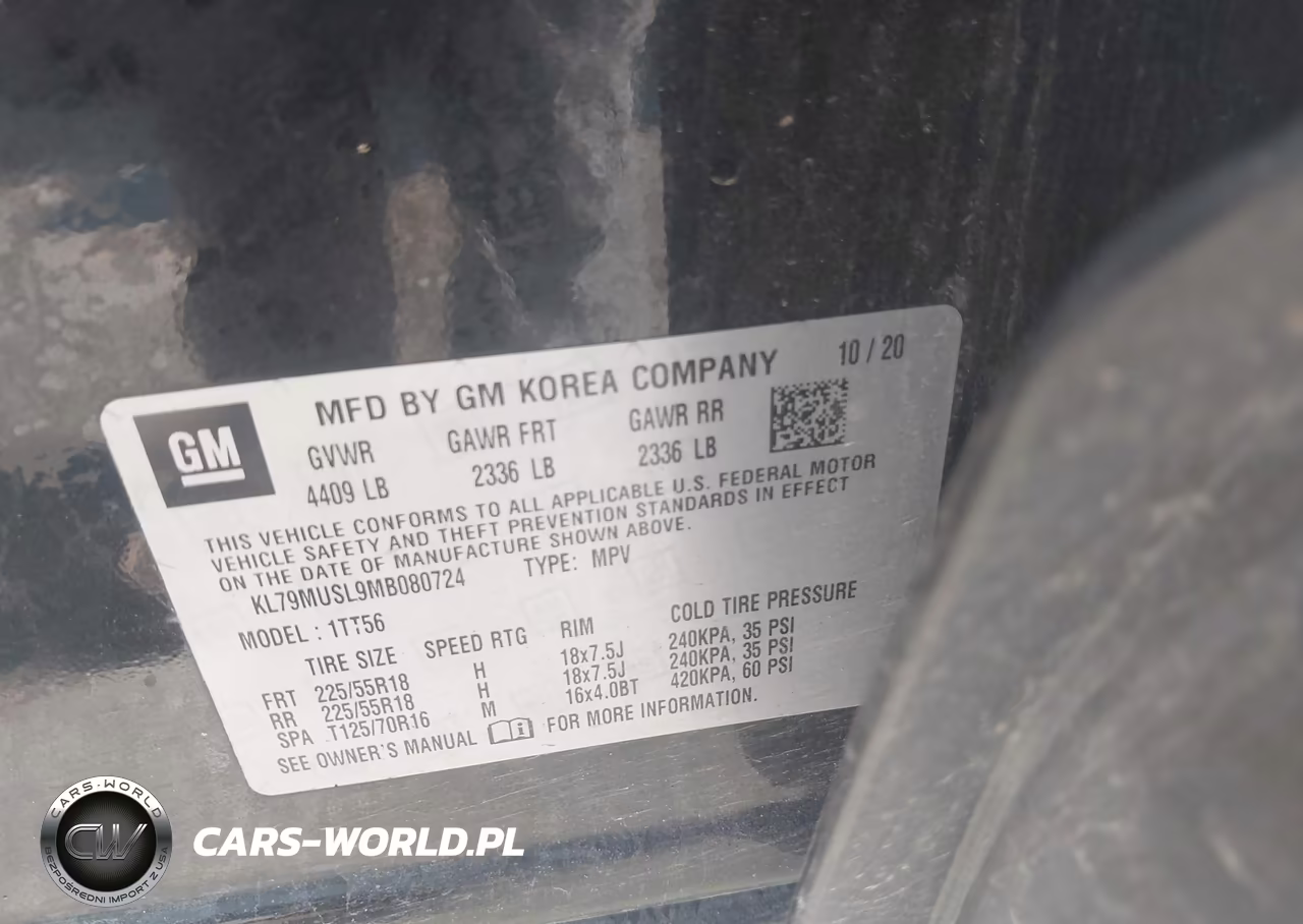 2021 Chevrolet Trailblazer Awd Rs VIN:KL79MUSL9MB080724 - 9