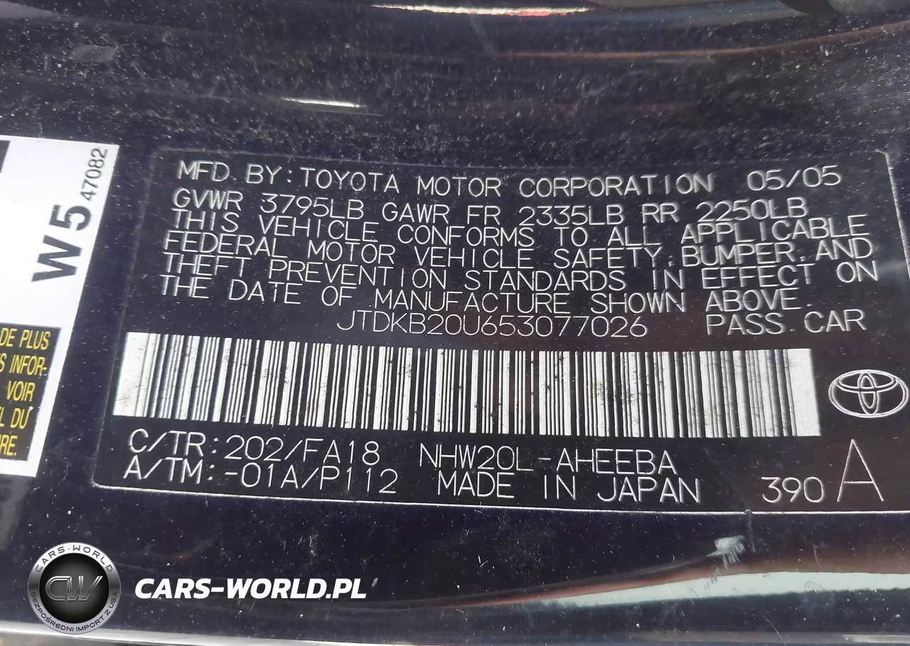2005 Toyota Prius VIN:JTDKB20U653077026 - 9