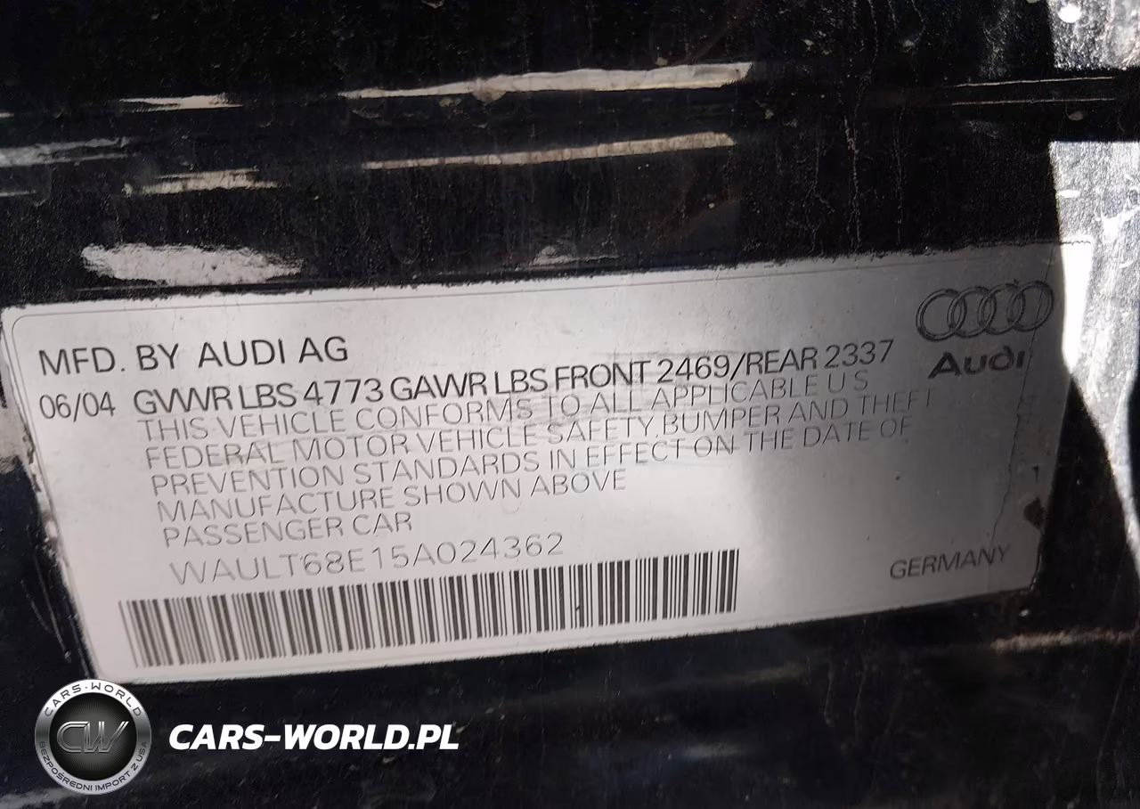 2005 Audi A4 3.0 VIN:WAULT68E15A024362 - 9