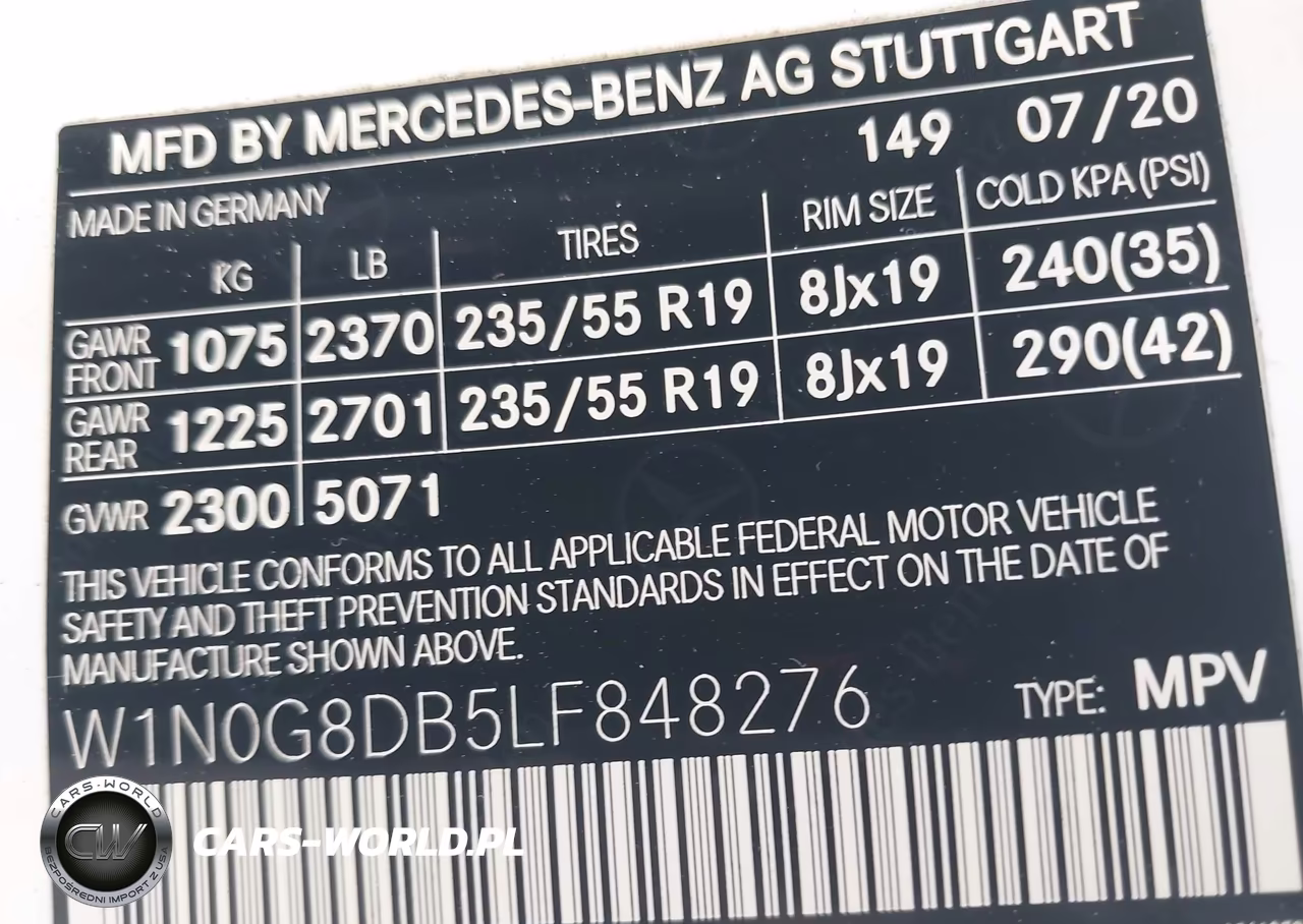 2020 Mercedes-Benz Glc 300 VIN:W1N0G8DB5LF848276 - 9